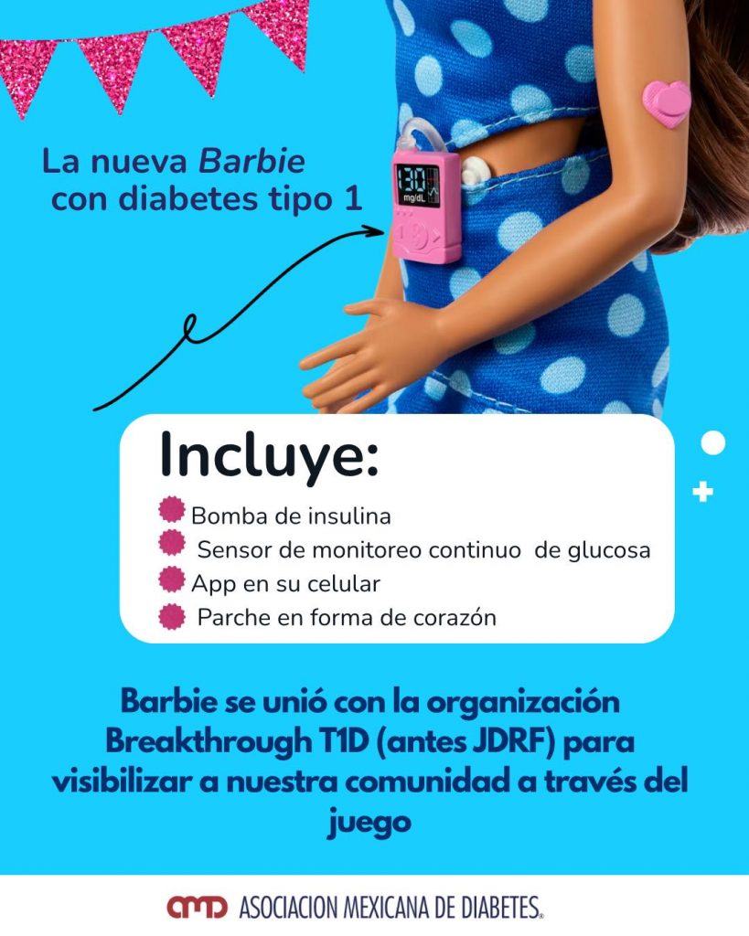 Crédito: FB-Asociacion-Mexicana-de-Diabetes-en-la-Ciudad-de-Mexico-Barbie